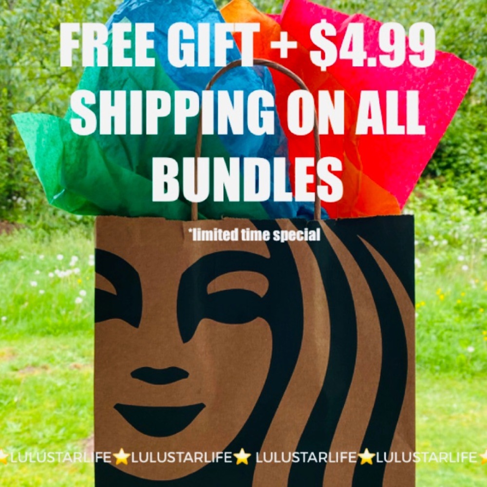 Free gift & 4.99 shipping on all bundles